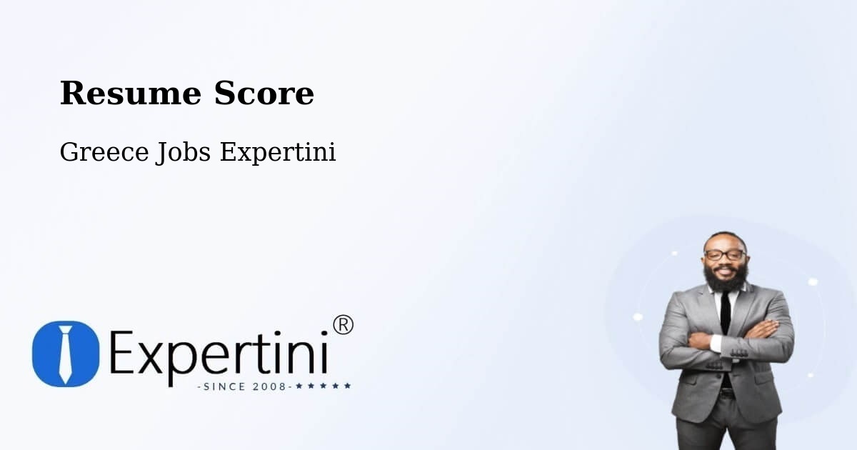 Resume Score & Job Description Match Tool – Filótas - Greece Jobs Expertini